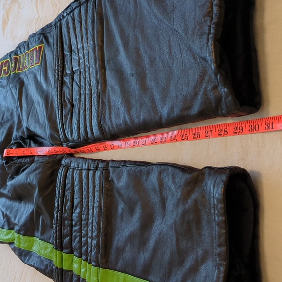 Vintage Arctic Cat Leather Snowmobile Bib Pants - Picture 5 of 9